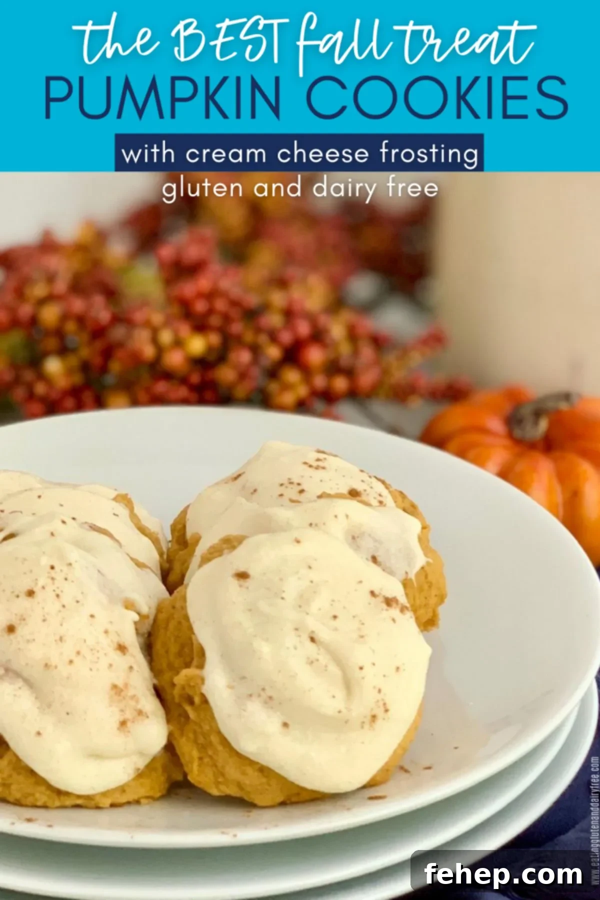 A plate with pumpkin cookies.
