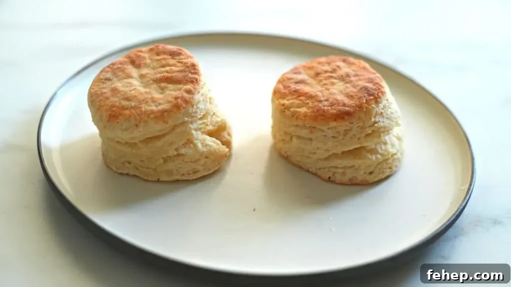 30-Minute Homemade Biscuits Without Buttermilk: Flaky Recipe 9 biscuits bending sideward