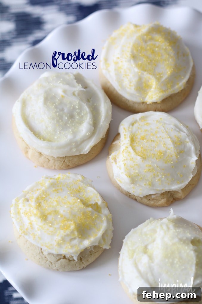 Frosted Lemon Cookies | Inspired by Charm