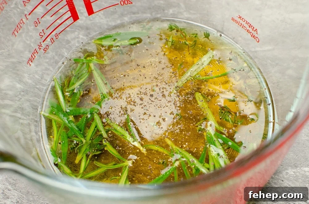 How to Roast a Small Whole Turkey: Step-by-Step Guide 8 Olive oil, maple syrup, rosemary, thyme leaves, salt and pepper all together in a glass jug to make a glaze