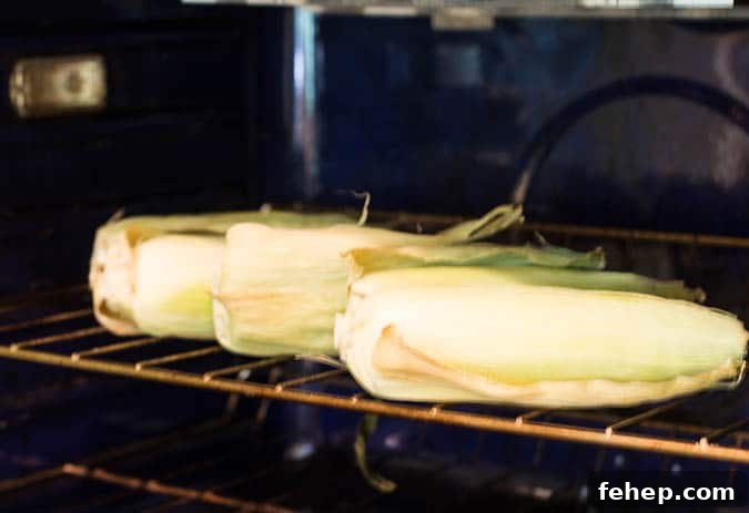 Crispy Roasted Corn Recipe with Garlic Butter and Herbs 5 roasted corn