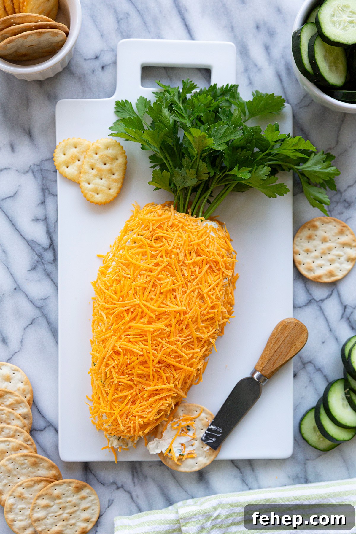 cheesy easter carrot cheese ball appetizer