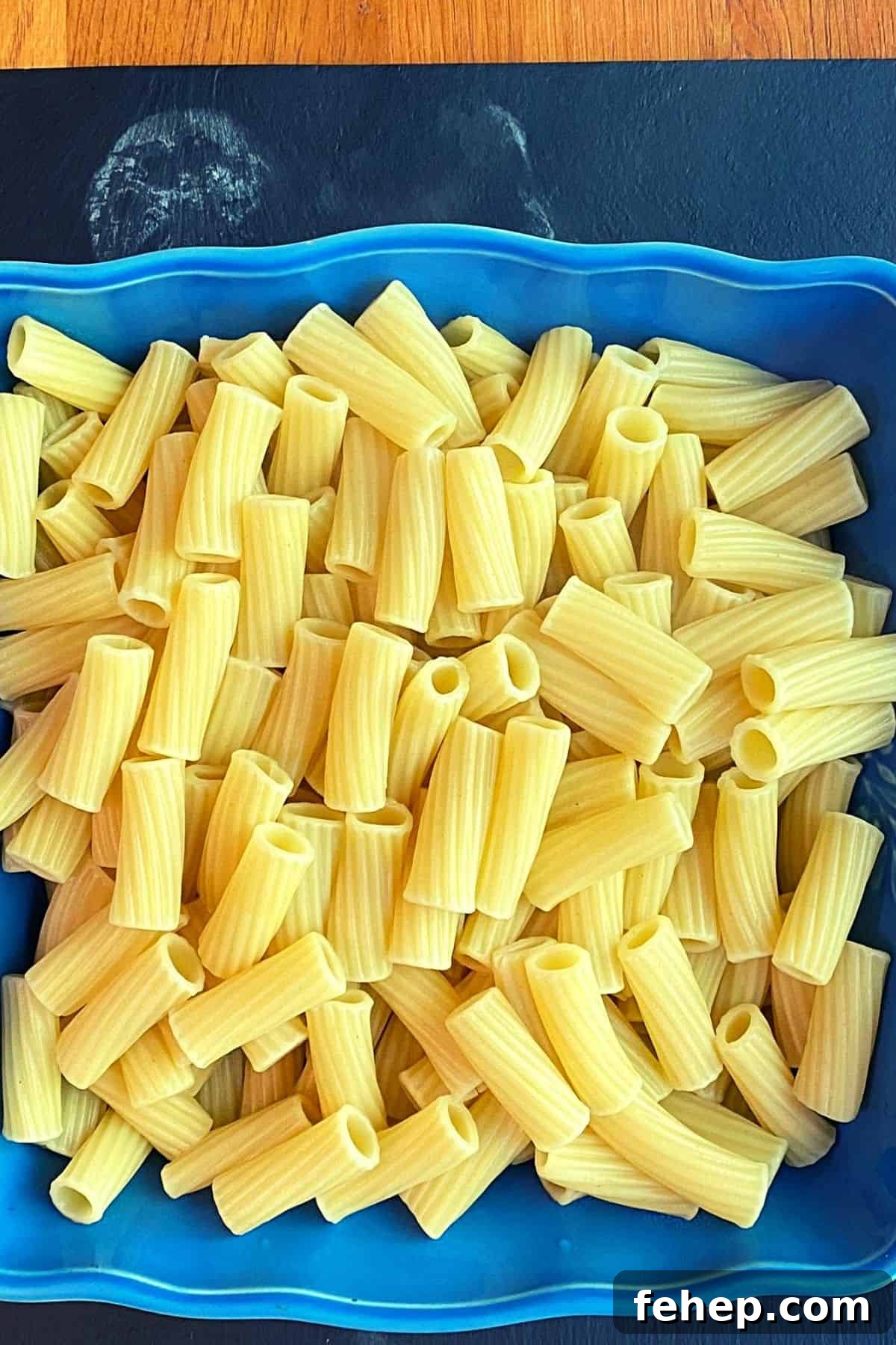 A close view of pasta noodles after being cooked