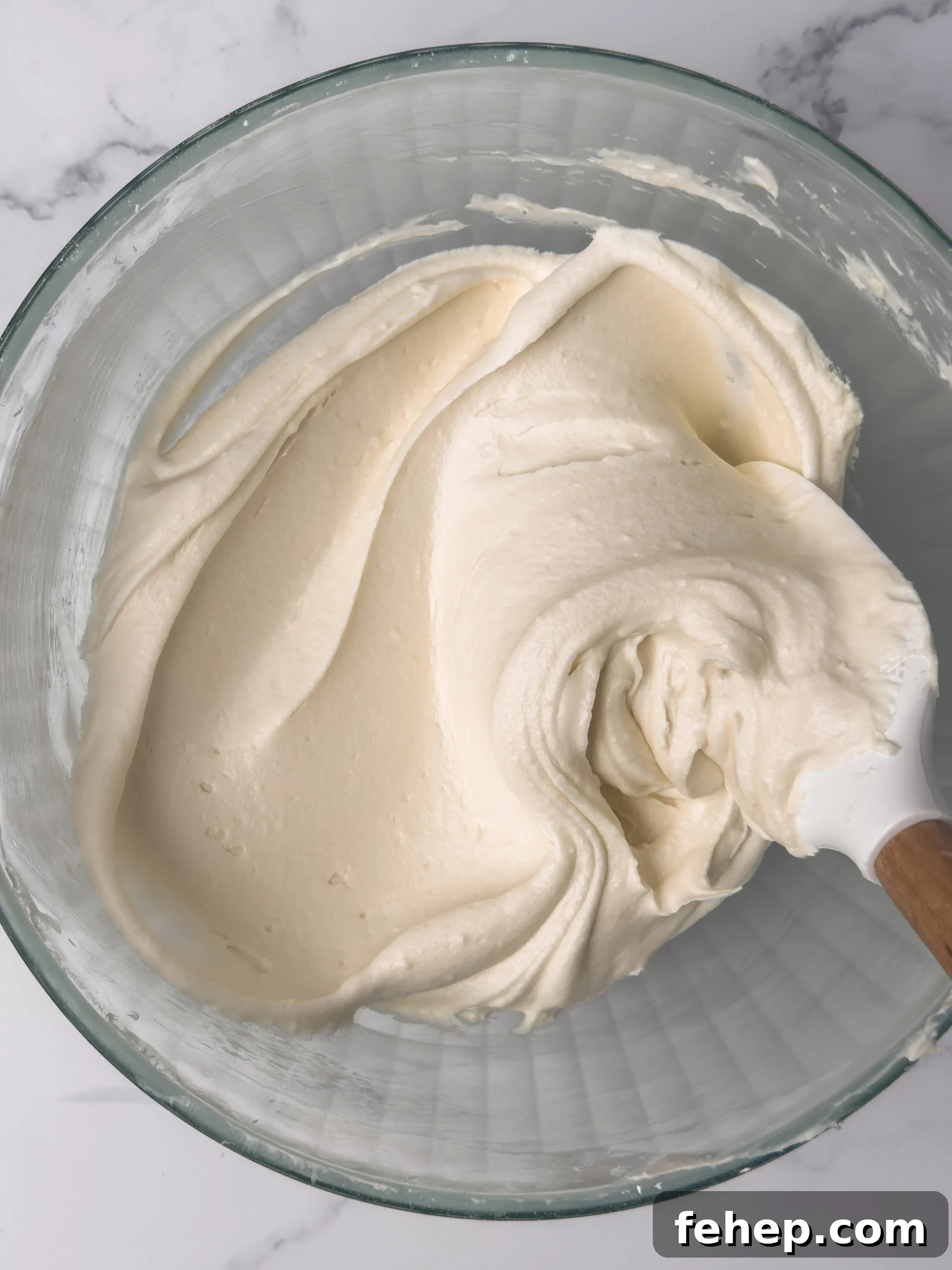 Red Velvet Cupcakes with Cream Cheese Frosting Recipe 7 Cream cheese frosting in a bowl