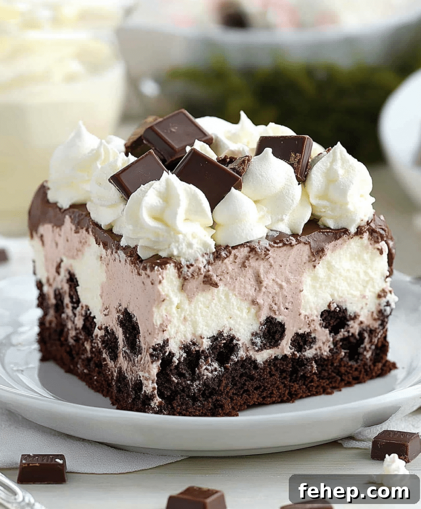 Decadent Hot Chocolate Poke Cake Recipe for Chocoholics 4 Hot Chocolate Poke Cake topped