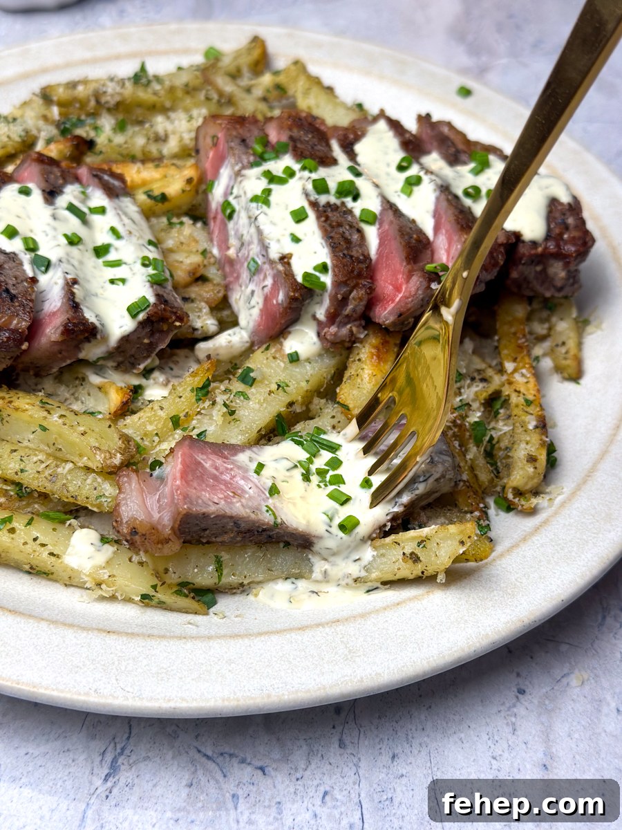 Garlic Parmesan Oven-Baked Steak Fries Recipe 3 garlic parmesan steak fries