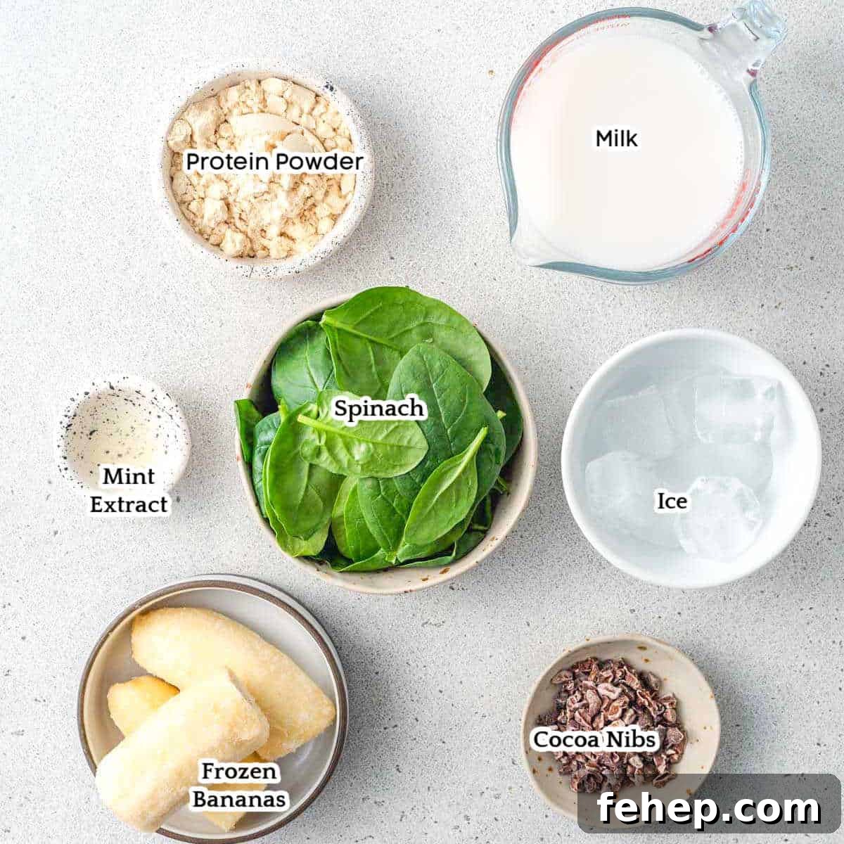 shamrock smoothie ingredients.