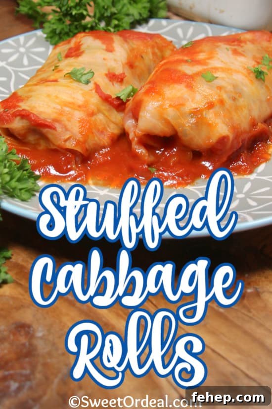 Stuffed Cabbage Rolls are a hearty meal that fills the kitchen with delicious aromas. Stuffed Cabbage Rolls