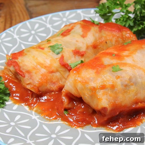 Stuffed Cabbage Rolls are a classic, well loved dish that's stood the test of time for a delicious reason. Stuffed Cabbage Rolls