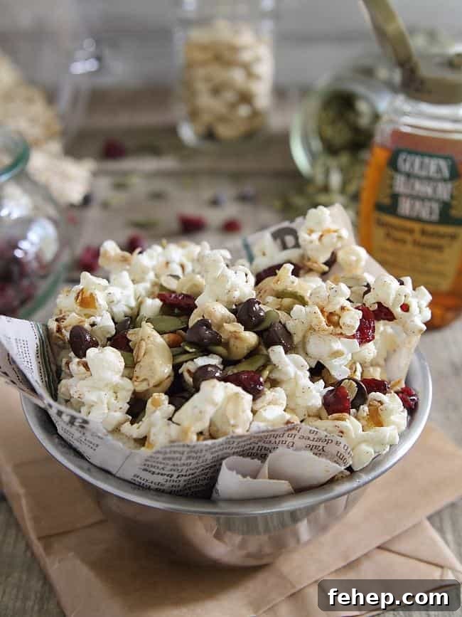 Trail mix popcorn