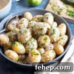 Baby potato salad.