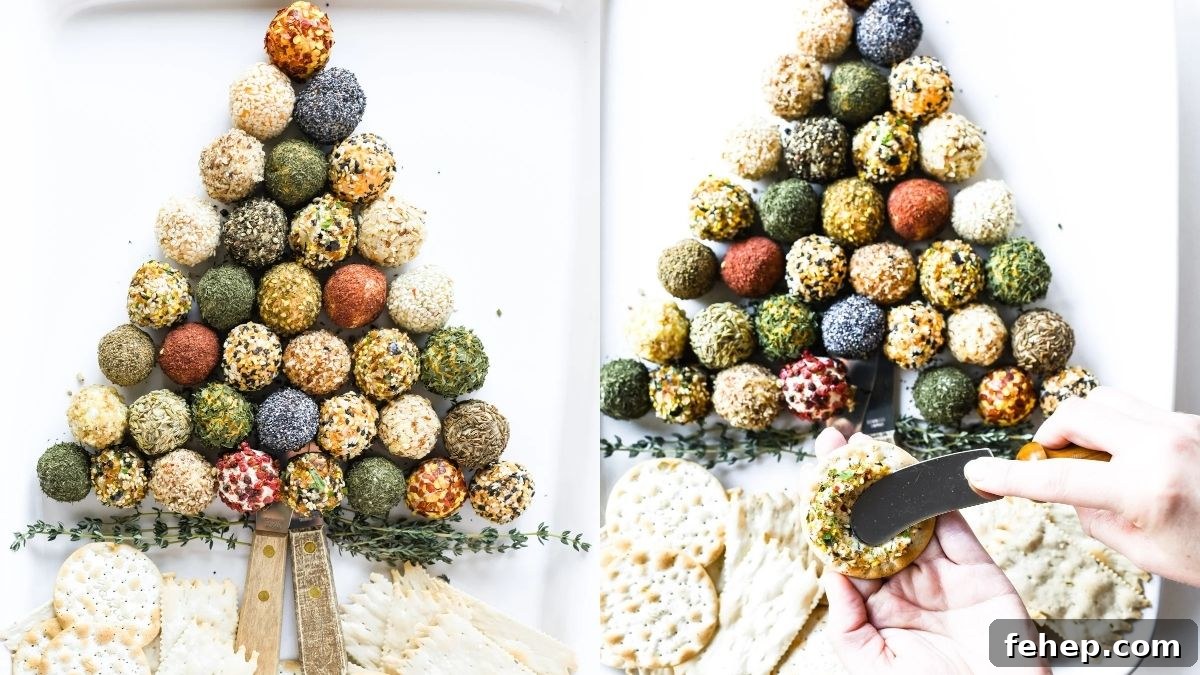 Mini Cheese Ball Holiday Platter