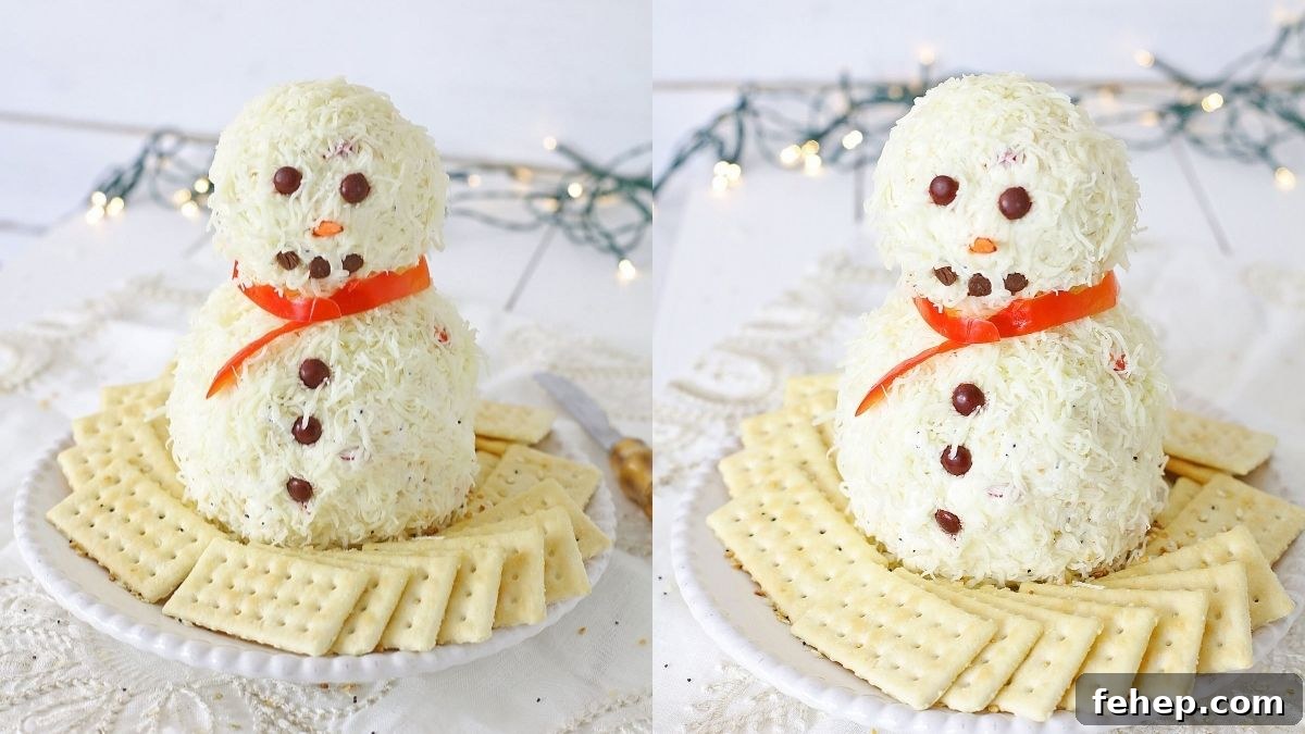 Snowman Cheese Ball