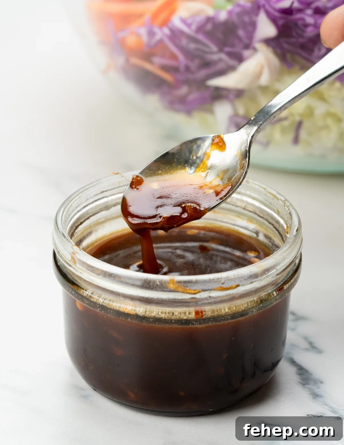 Soy sesame dressing for the salad.