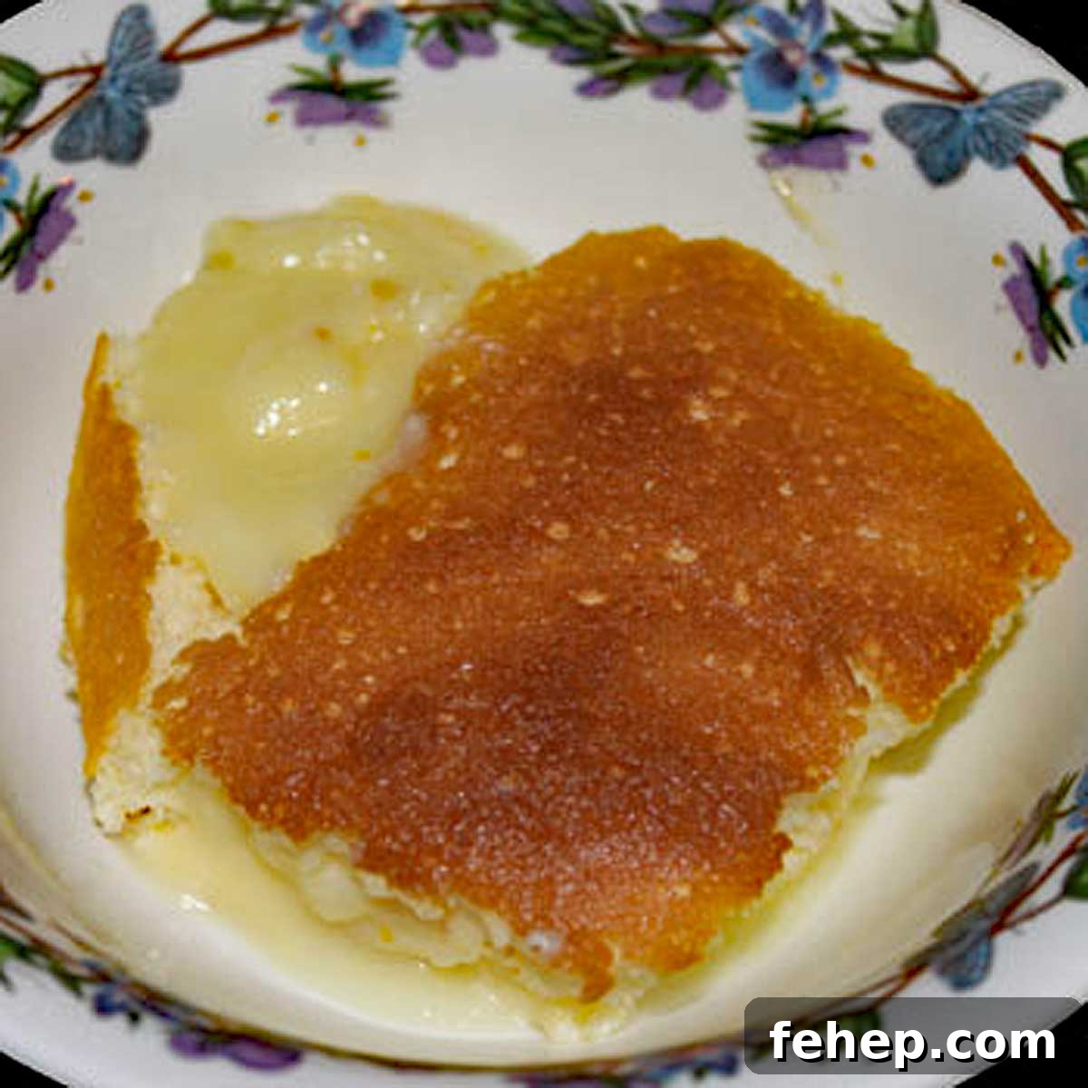 coldlemonpuddingcake Easy Lemon Pudding cake that separates into two layers.