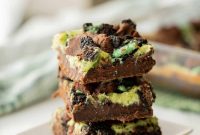 Mint Cheesecake Brownies with Chocolate Swirl Recipe