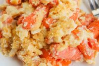 Creamy Carrot Casserole with Cheddar and Herb Crust