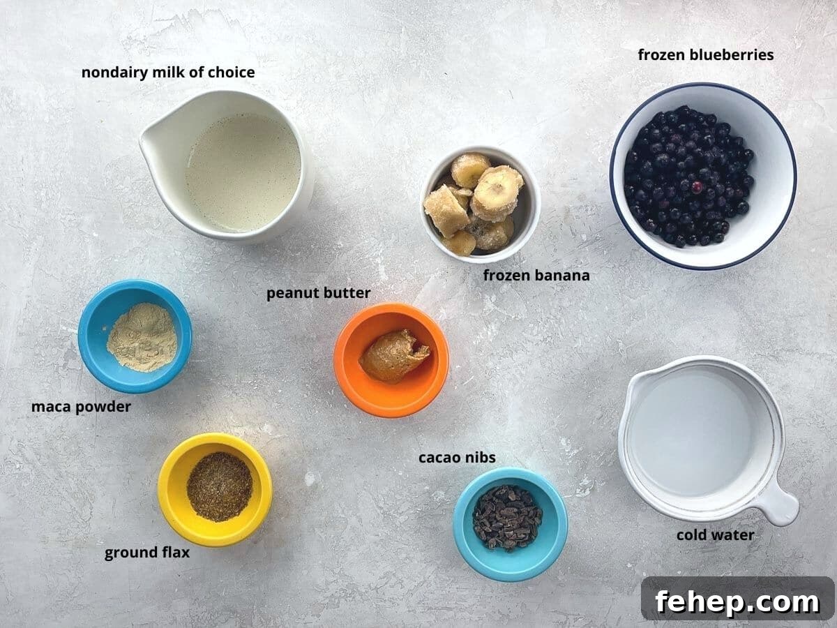 ingredients in bowls