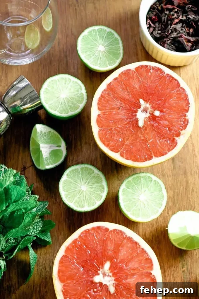 grapefruit hibiscus margarita recipe ingredients