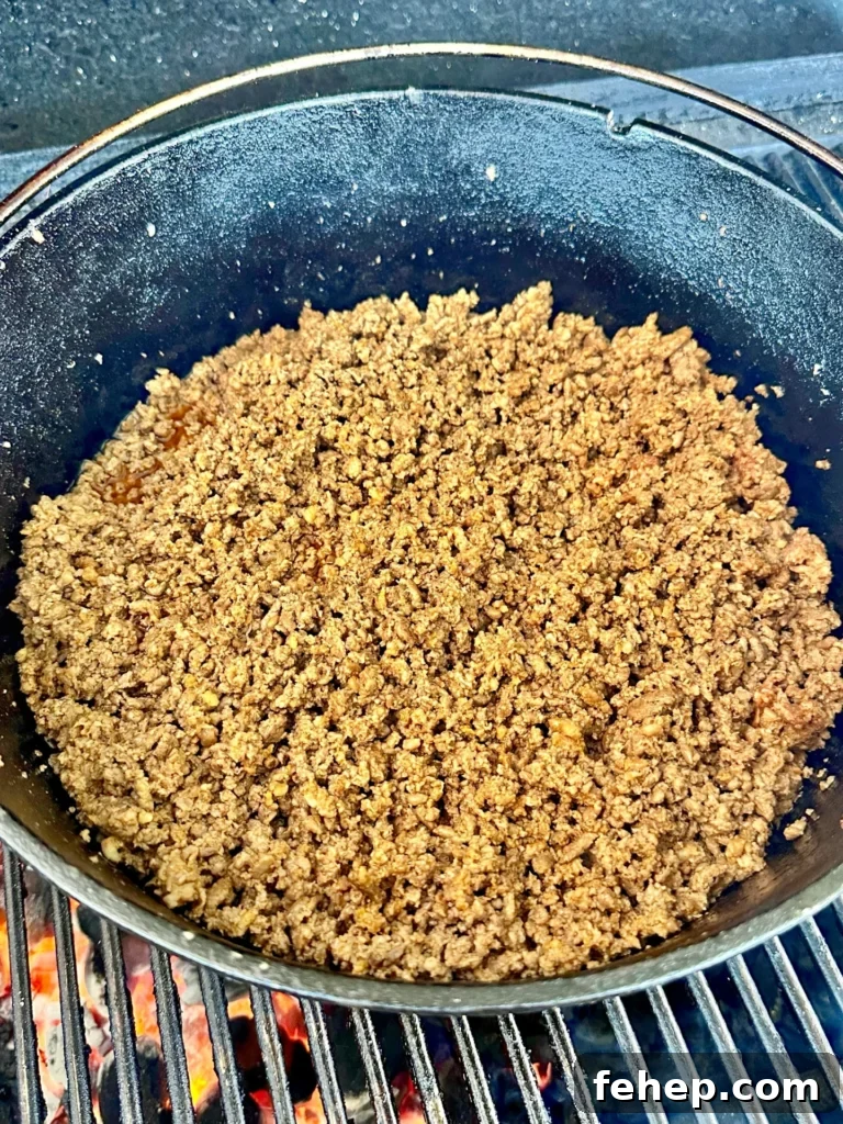 chorizo in the dutch oven