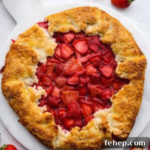 Strawberry galette