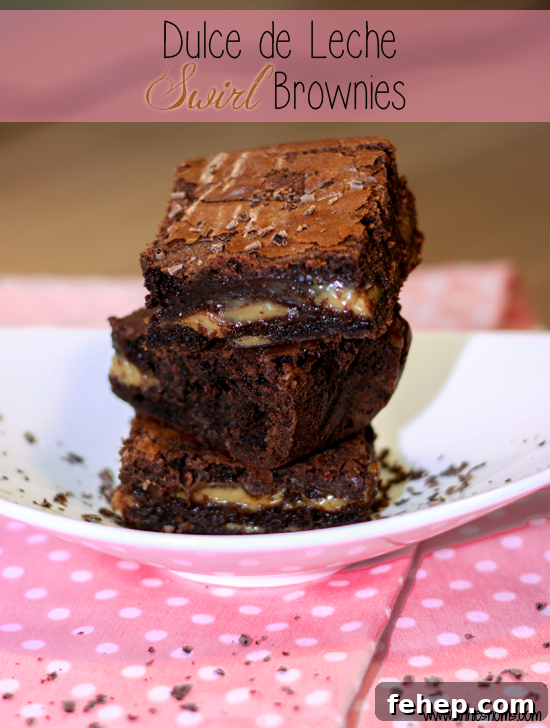 Dulce de Leche Swirl Brownies
