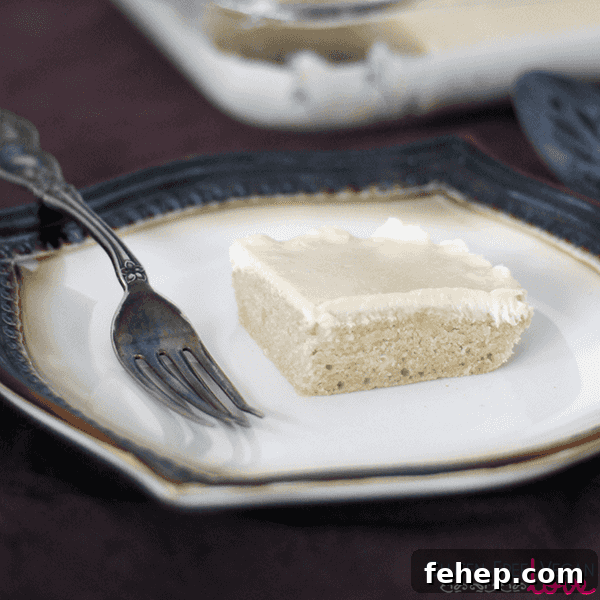 Gluten-Free Vegan White Texas Sheet Cake {Refined Sugar-Free}