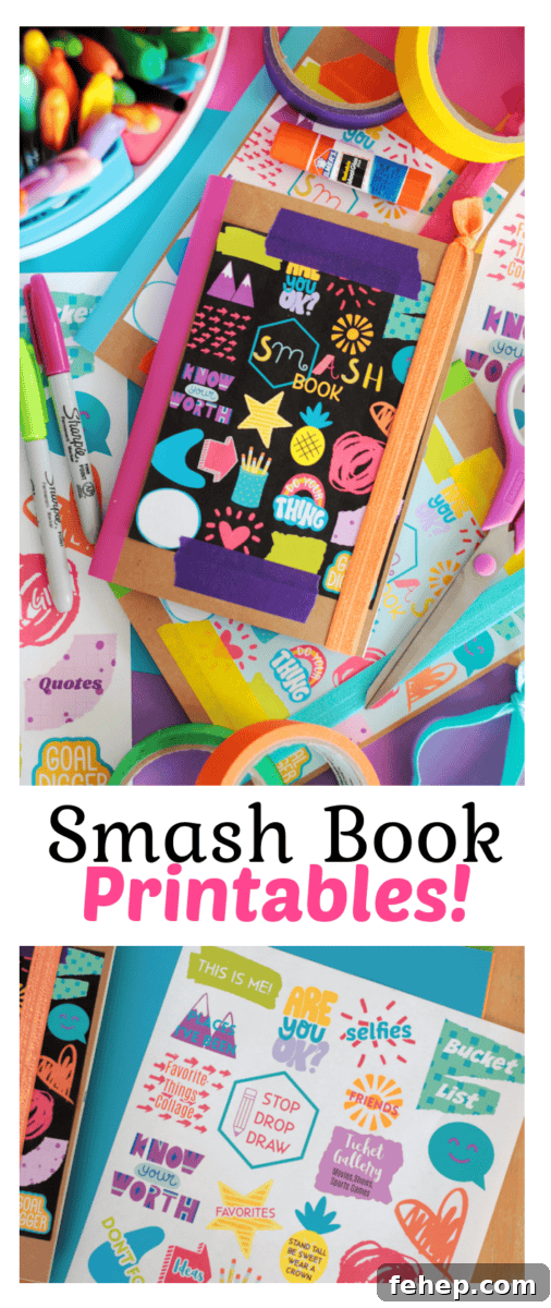 smash book printables and smash book