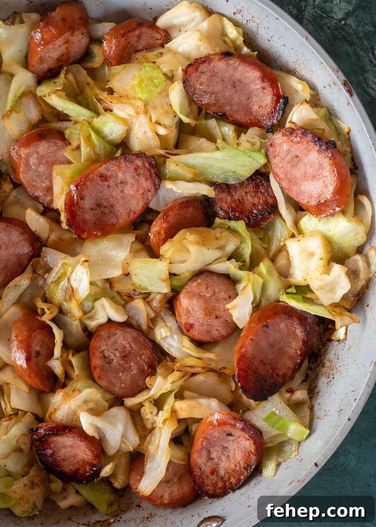 Keto Sausage and Cabbage Skillet