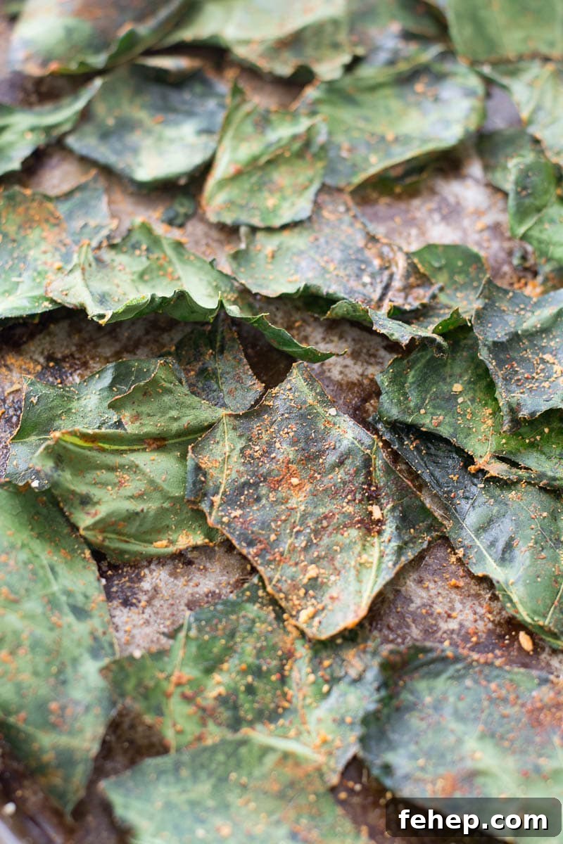 Chili Cheese Collard Green Chips (keto + low carb)